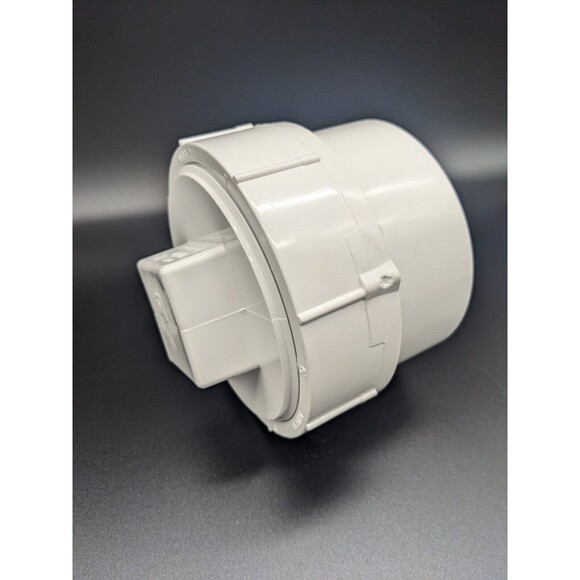 4" PVC Sewer Cleanout cap, PVC DWV Flush Sewer Cleanout Adapter with Plug Nibco - Picture 4 of 4